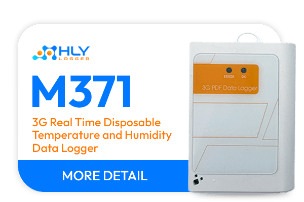 M371 - 3G Real Time Disposable Temperature and Humidity Data Logger