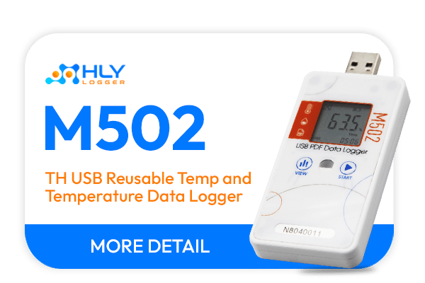 M502 TH USB Reusable Temperatureand Temperature Data Logger