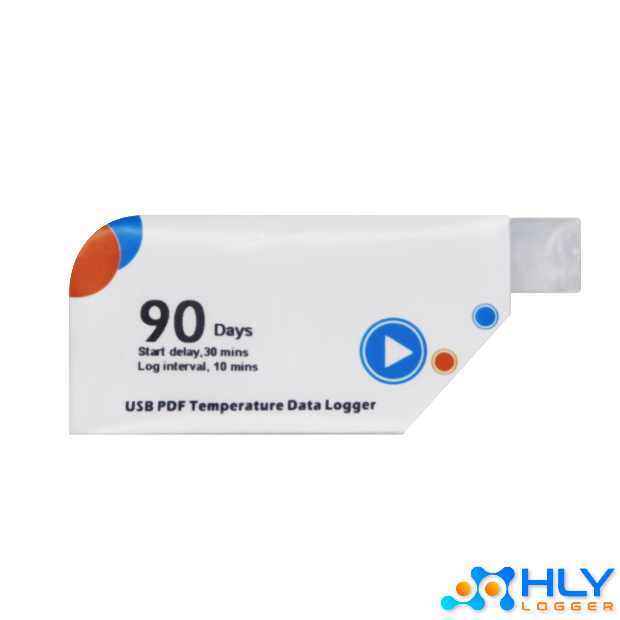 Disposable temperature data logger